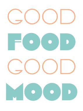 Typographic poster: one line set many different ways.