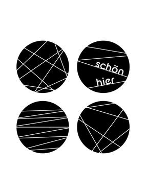 Typographic poster: one line set many different ways.